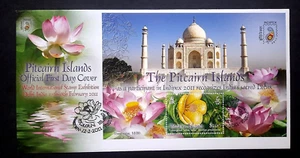 Islas Pitcairn - "TAJ MAHAL ~ LOTO SAGRADO ~ INDIPEX 2011" COMO NUEVO FDC 2011 - Imagen 1 de 5