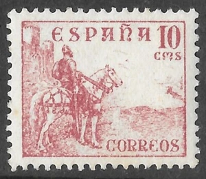 SPAIN 1949: 10cms Red - El CID - Fine MINT - Lithographed - Picture 1 of 1