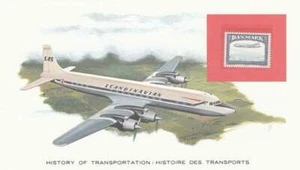 Kaart Transport (024) Denmark - Douglas DC-7C - 1981 - Picture 1 of 1
