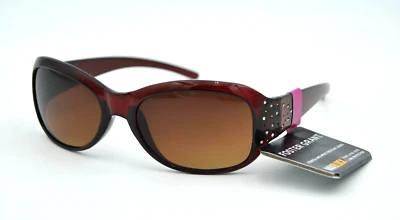 Gafas de sol Foster Grant 24754LSL500 para damas translúcidas rojas profundas y joyas 100 % UV Foto 1 de 4