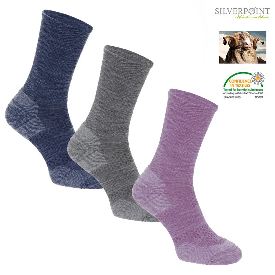 hive outdoor Silverpoint Unisex Socken Wandersocken Merinowolle Trekkingsocken - Bild 1 von 1
