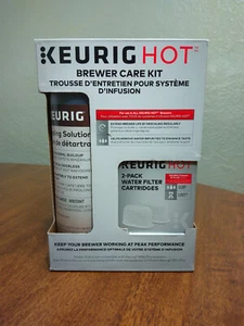 Keurig Brewer Care Kit Descaling Solution + 2PK Hot Water Filter Cartridges NEW - Picture 1 of 4