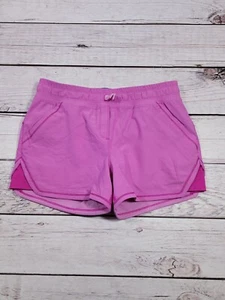 LULULEMON IVIVVA STRETCHY PINK DANCE GYMNASTIC SHORTS GIRLS SZ 14 W5 - Picture 1 of 7