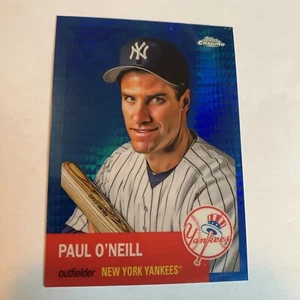 2022 Topps Chrome Platinum Anniversary MLB PAUL O'NEIL BLUE PRISM REFRACTOR - Picture 1 of 2
