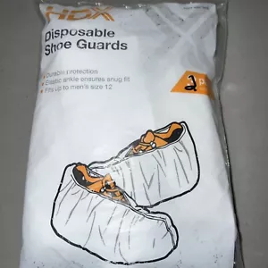 HDX Protezioni Scarpe Monouso Bianco Copriscarpe Stivaletti Protezioni, Borsa Aperta 2 Paia - Foto 1 di 2
