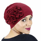 Solid Color Women Muslim Hijab Hat Beanies Hair Loss Chemo Cap Turban Bonnet Hat