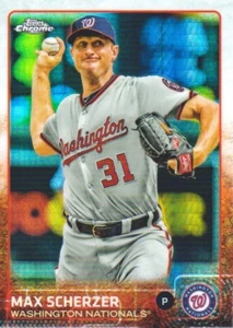 2015 Topps Chrome Baseball Prism Refractor #98 Max Scherzer - Picture 1 of 2