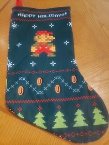 NEW Nintendo Super Mario Bros Christmas Stocking video game Holiday FREE Ship - Picture 1 of 4