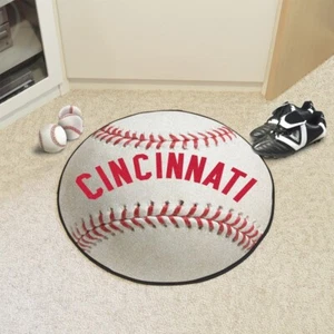 MLB Retro - Cincinnati Reds Baseball Rug - 27in. Diameter1967 - Picture 1 of 5