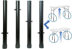 TEH SMART Table Leg Extenders for Folding Table 4-Pack Table Risers for Straight - Picture 1 of 9
