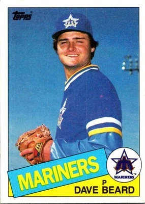 1985 Topps Dave Beard Miscut Back 232 Seattle Mariners - Image 1 of 2
