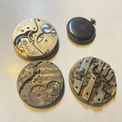 BULK DEAL LOT OF POCKET WATCH MOVEMENTS - FOR PARTS OR RESTORATION  - Image 1 of 2