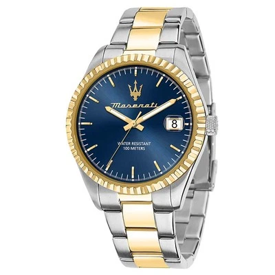 Orologio Uomo Maserati Competizione Solo Tempo Bicolore R8853100027 NUOVO E O... - Immagine 1 di 4