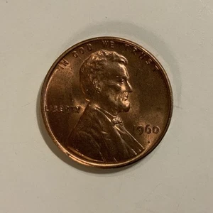 1960 Lincoln Cent Full Diameter Die Crack Error! - Picture 1 of 5