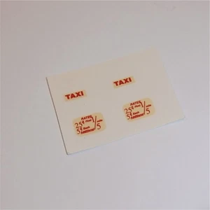 Corgi Toys  221 480 Chevrolet Impala Taxi Cab Decals Set - Picture 1 of 3