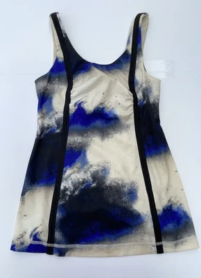 Camiseta sin mangas Lululemon Galaxy Vía Láctea azul negro crema 4 Foto 1 de 4