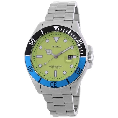 Timex Harborside Coast Quartz Green Dial Batman Bezel Men's Watch TW2V65300 - Image 1 of 3