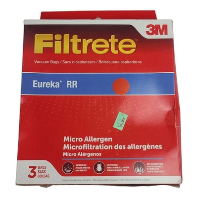 3M Filtrete Eureka RR 3 Vacuum Bags Micro Allergen 67704B NEW - Image 1 of 4