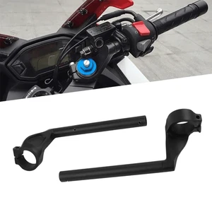 Left & Right Clip-on Handlebars For Honda CBR500R CBR 500R 2019-2021 Black - Picture 1 of 10