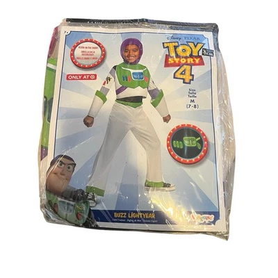Fantasia infantil Disney Toy Story 4 Buzz Lightyear tamanho 7-8 - Imagem 1 de 4
