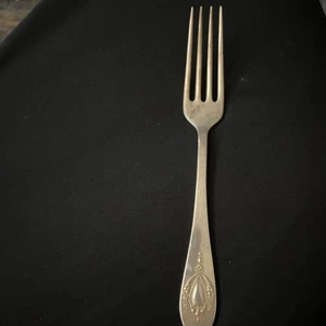 MOUNT VERNON von LUNT Jugendstil Sterling Tafelgabel ~ 7"     - Bild 1 von 3