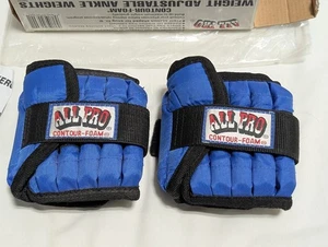 ALL PRO  Weight Adjustable Ankle Weights 5 LB. Pair.  2.5 LB. Each - Picture 1 of 7