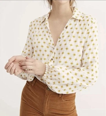 Body Intimately Free People Willow Oro Amarillo Blanco Talla Pequeña Camisa Pequeña Foto 1 de 4
