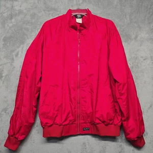 Vintage Tony Lama Jacket Mens Extra Large Red Windbreaker Lightweight Coat - Picture 1 of 17