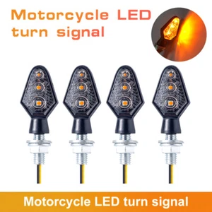 4PCS Motorcycle LED Turn Signal Indicator Blinker Amber Lights Universal Durable - Bild 1 von 20