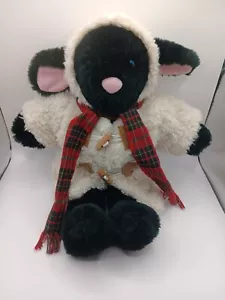 "Felpa Farm Floppies 1984 rizada McFLEECE 15"" oveja cordero Pascua Navidad" - Imagen 1 de 11