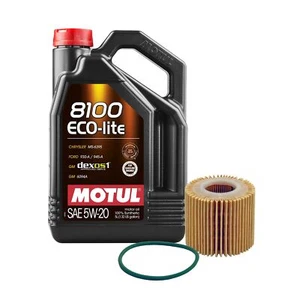 5L Motul 8100 ECO-LITE 5W20 Wix Filter Motor Oil Change Kit API SP-RC - Picture 1 of 1