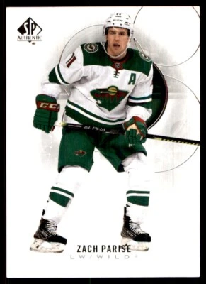 2020-21 SP Authentic Zach Parise Minnesota Wild #95 - Image 1 of 2