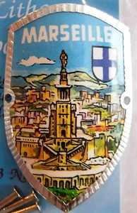 Marseille Marseilles new badge mount stocknagel hiking medallion G9833 - Picture 1 of 2