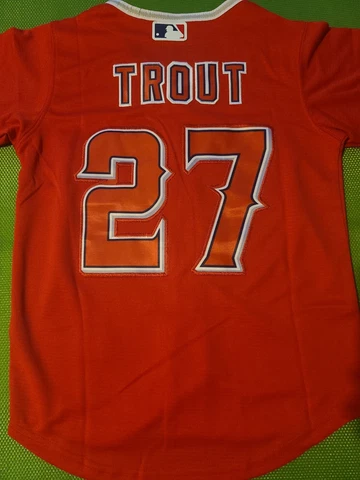 Youth jersey los angels angels #27 mike trout size L color red Cover