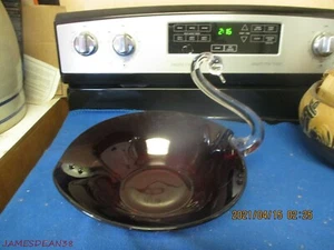 LARGE DUNCAN MILLER RED SWAN BOWL DISH - Picture 1 of 4