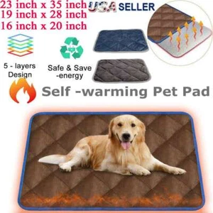 5-Layers Thermal Pet Mat - Self Warming Heating Hot Pad for Pets Cat and Dog Bed - Picture 1 of 22