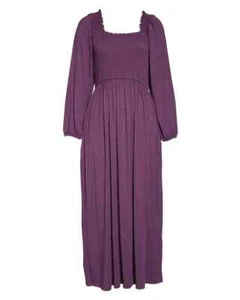 NORDSTROM MOONLIGHT ECO LONG SLEEVE NIGHTGOWN IN PURPLE SIZE S TENCEL MODAL - Picture 1 of 7