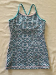 Ivivva by Lululemon Girl’s Tumblin Tank Yoga Workout Dance Blue Size 10 - Picture 1 of 7