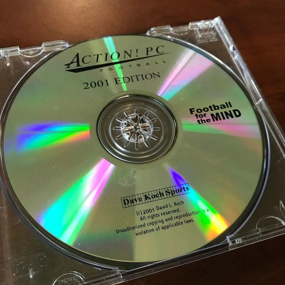 Action! PC Football 2001 PC Game Dave Koch Sports Rare OOP - Image 1 of 1