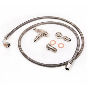 Kit de línea de alimentación de aceite turbo TRITDT 4AN M12x1,25 mm línea 100 cm con restrictor de 1,5 mm - Imagen 1 de 1