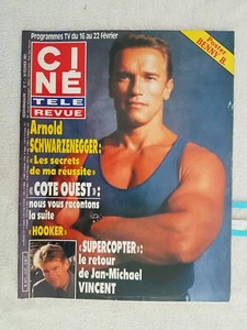 CINE REVUE N°7 1991 SCHWARZENEGGER JM VINCENT A.ZMEG J.MIGENES L.JOUVET BENNY B. - Bild 1 von 21