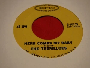 The Tremeloes Epic 5-10139 7" 45 RPM Here Comes My Baby Gentleman of Pleasure - Imagen 1 de 5