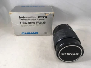 Chinar Automatic Telephoto Lens 135MM F2.8 with Original Box Vintage Lens - Picture 1 of 11