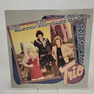 Dolly Parton, Linda Ronstadt Emmylou Harris Trio 1987 W1-25491 Warner Bros Foto 1 de 4
