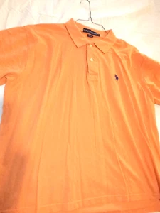 US POLO ASSN. Herren Ultimatives kurzärmeliges Poloshirt Pique XXL orange heimisch - Bild 1 von 4