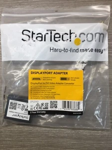 NEW StarTech DisplayPort Adapter - Display Port To DVI Adapter Converter - Picture 1 of 5