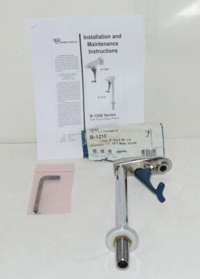 T&S B1210 Relleno de vidrio 8 pulgadas Pedestal de montaje en cubierta 1/2" NPT vástago macho Foto 1 de 4