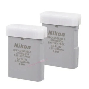 2pcs For Nikon EN-EL14a Battery D5300 D5600 D5500 D3300 P7800 P7700 - Picture 1 of 5