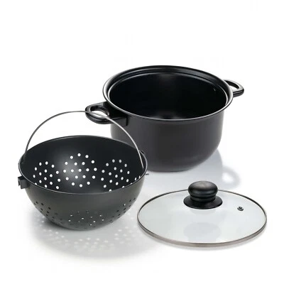 Genius World´s Greatest Pot 3-teilig Kochtopf-Set mit Siebeinsatz 25 cm Topf - Bild 1 von 4