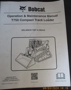 Bobcat T750 Compact Track Loader Operation & Maintenance Manual - Picture 1 of 1